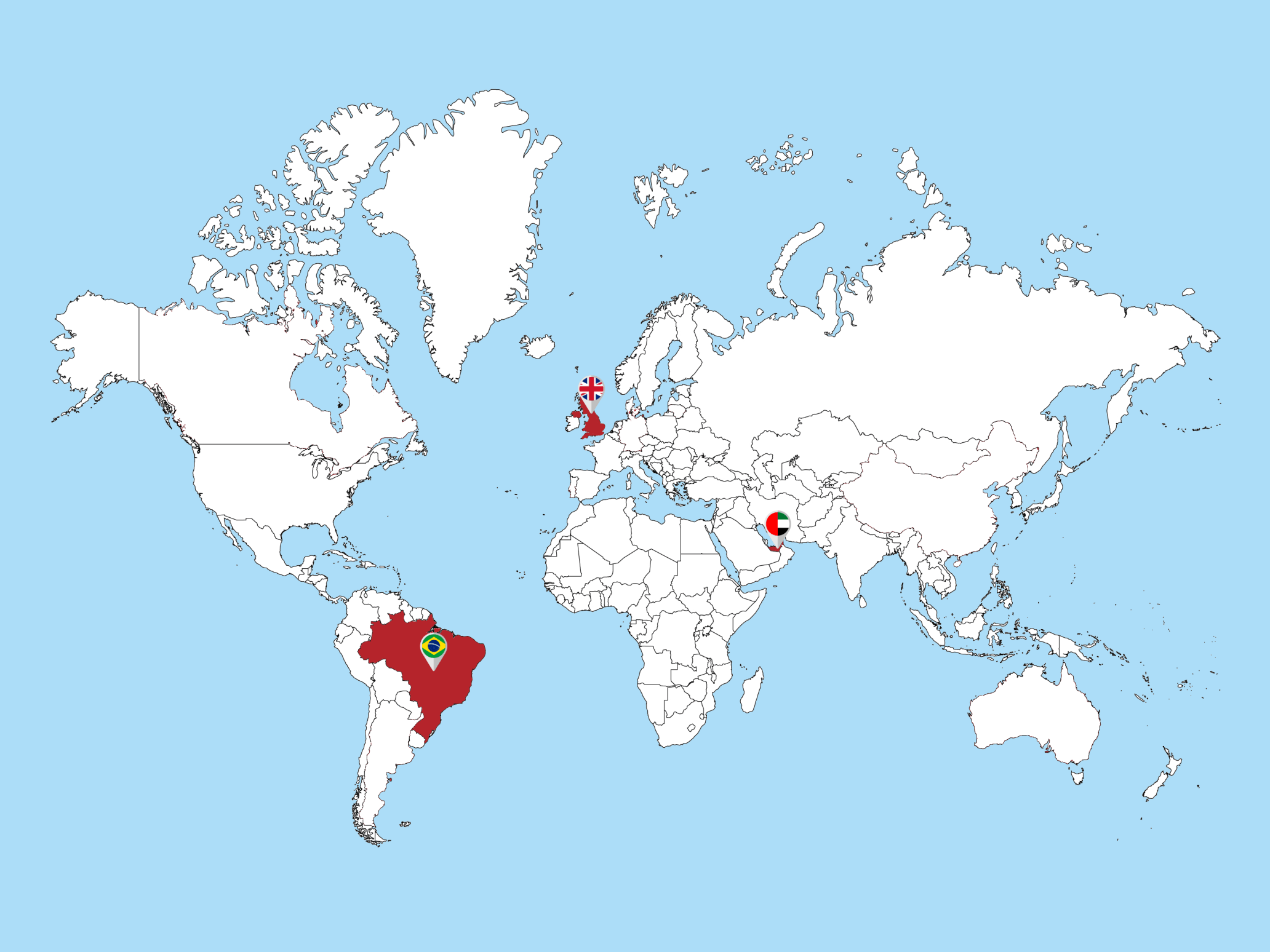 Supplies represented map